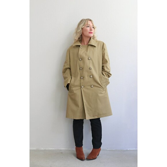 1960's Vintage Towncraft Houndstooth Overcoat // Men's LG to XXL Women's XL XXL - Picture 6 of 10